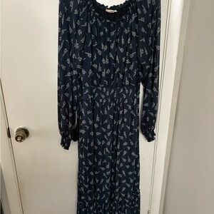 Knox Rose Target Navy Blue Printed Dress